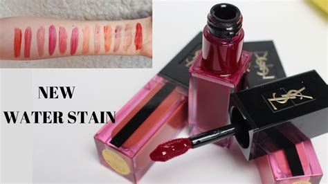 ysl vernis a levres glossy stain lip plumper review|YSL Water Stain Vernis A Levres Review & Swatches .